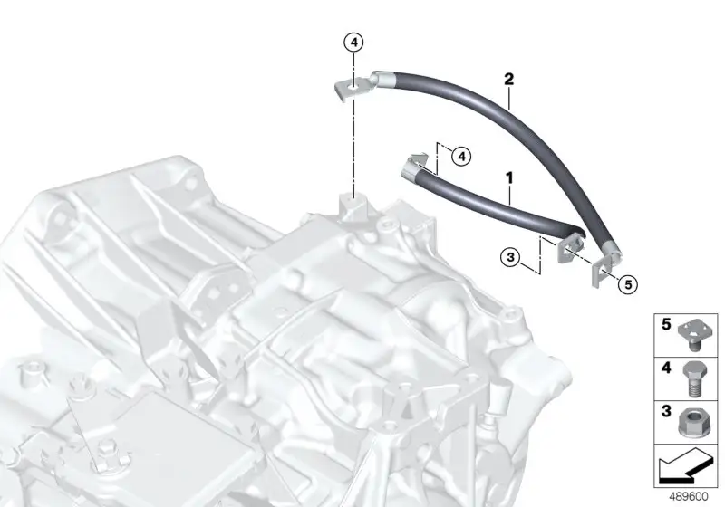 BMW Masseleitung F39 F20 F44 F48 F54 F55 F56 F57 F60 12428741637