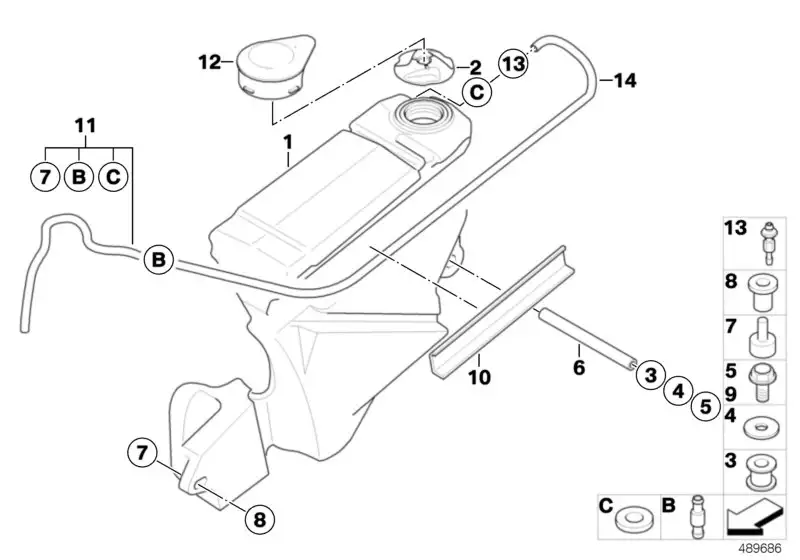 BMW Tankdeckel K16 16117711096