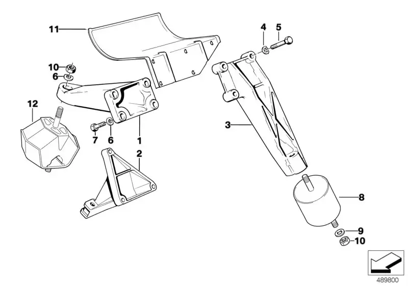 BMW Gummilager E24 E28 11811128932 - Bildposition 08