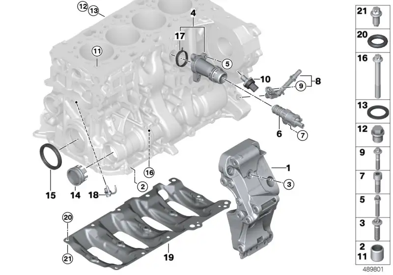BMW Anschlussstutzen F10 F11 F15 F20 F21 F22 F23 F25 F26 F30 F31