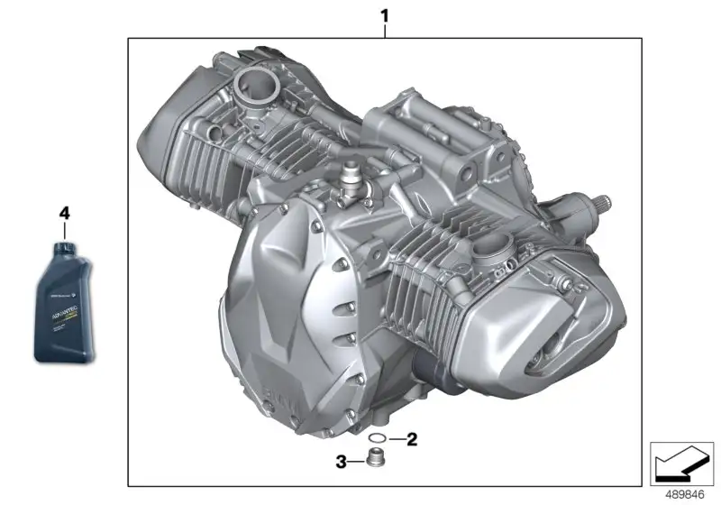 BMW Motor Silber K50 11008404183