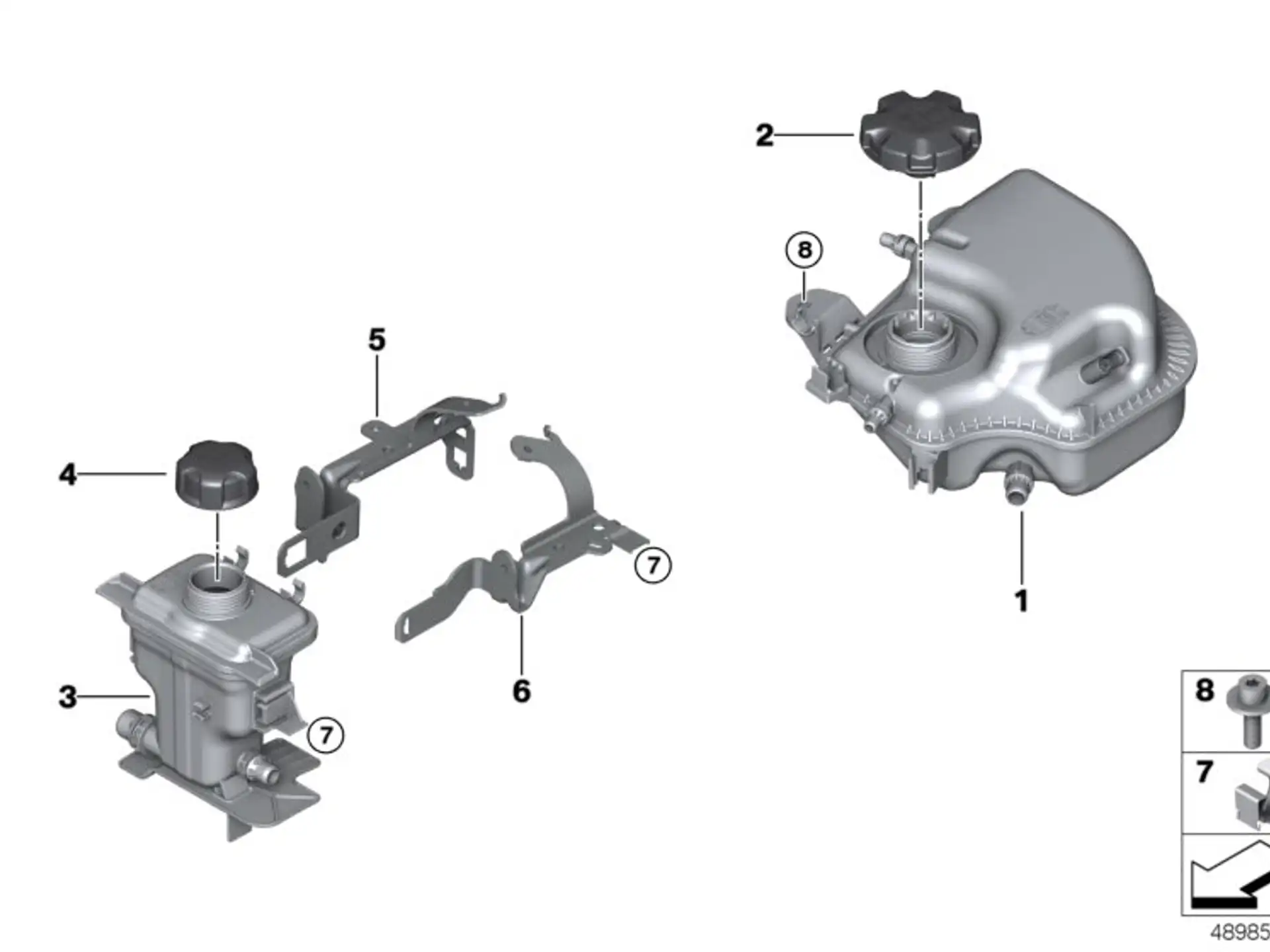 BMW ISA-Schraube F90 F91 F92 F93 G11 G12 G14 G15 G16 G30 R60 R61 07129905186