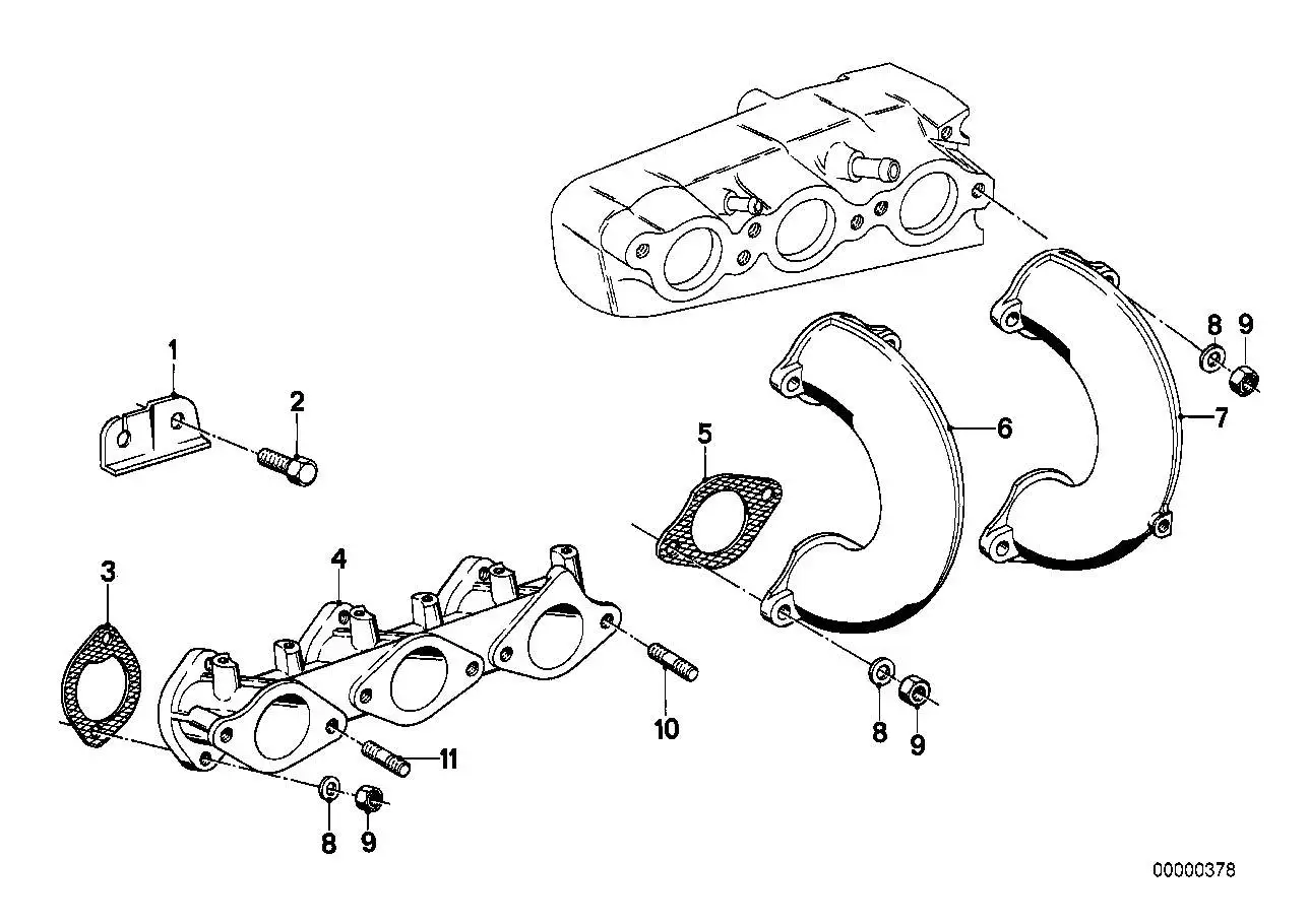 BMW Ansaugstutzen E12 E23 E24 11611256418