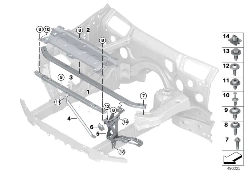 BMW Querverbindung vorn G01 G02 51647400110