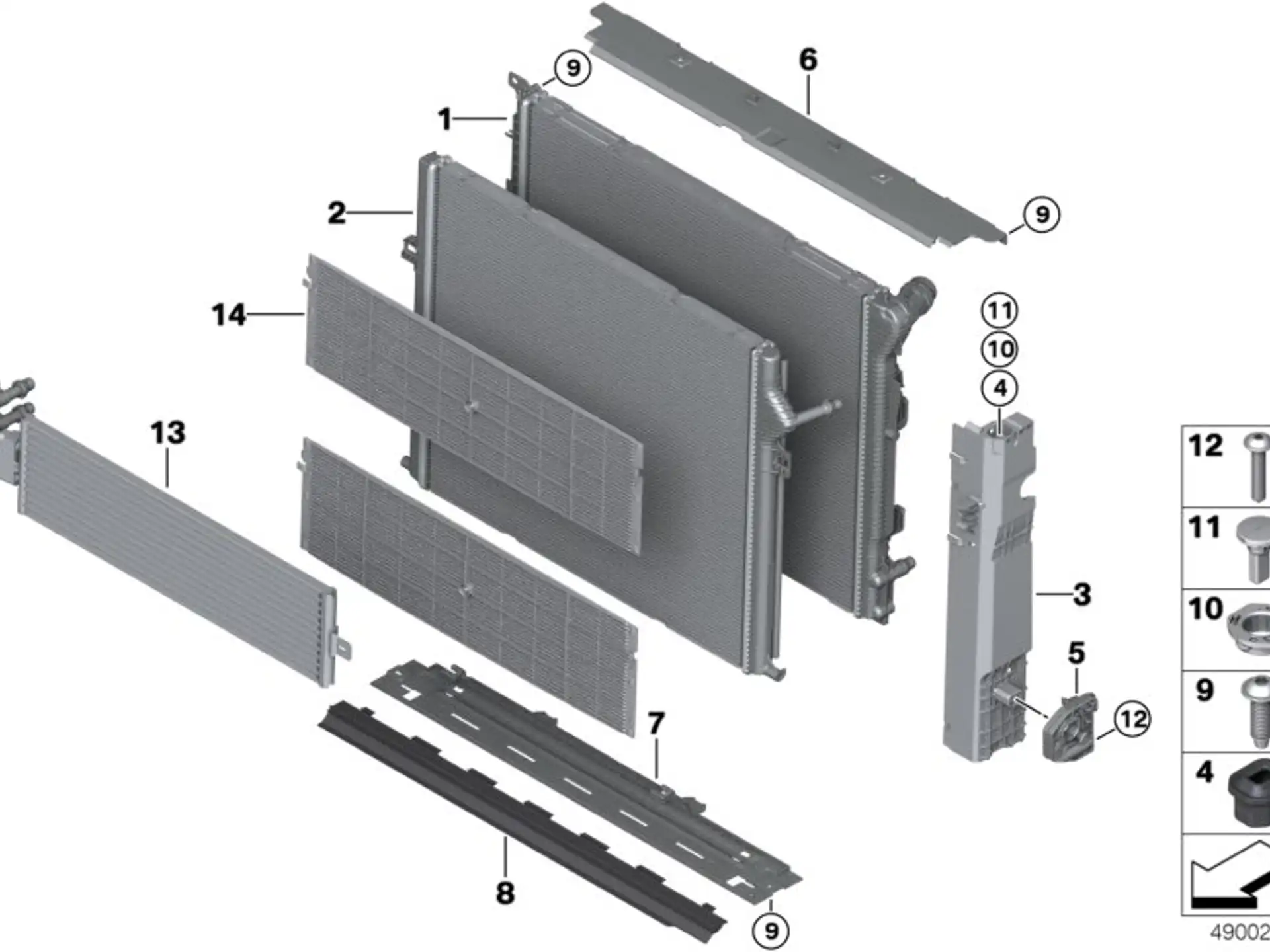 BMW Abdeckung unten F20 F21 F22 F23 F30 F31 F32 F33 F34 F36 17118625433