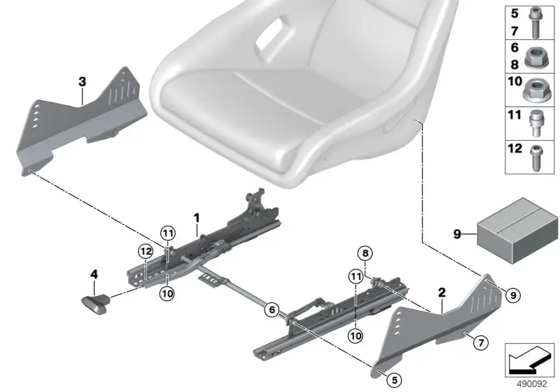 BMW Zylinderschraube schwarz F82 52107841329 - Bildposition 07