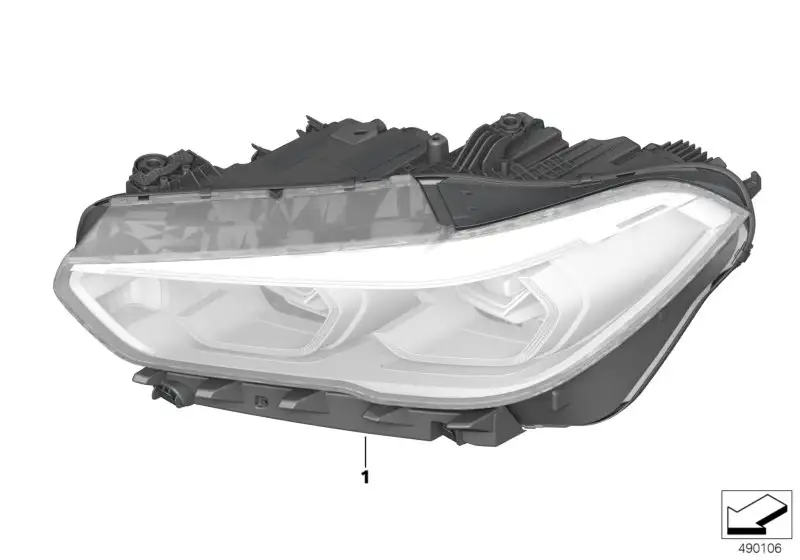 BMW Scheinwerfer LED rechts G05 63119850412
