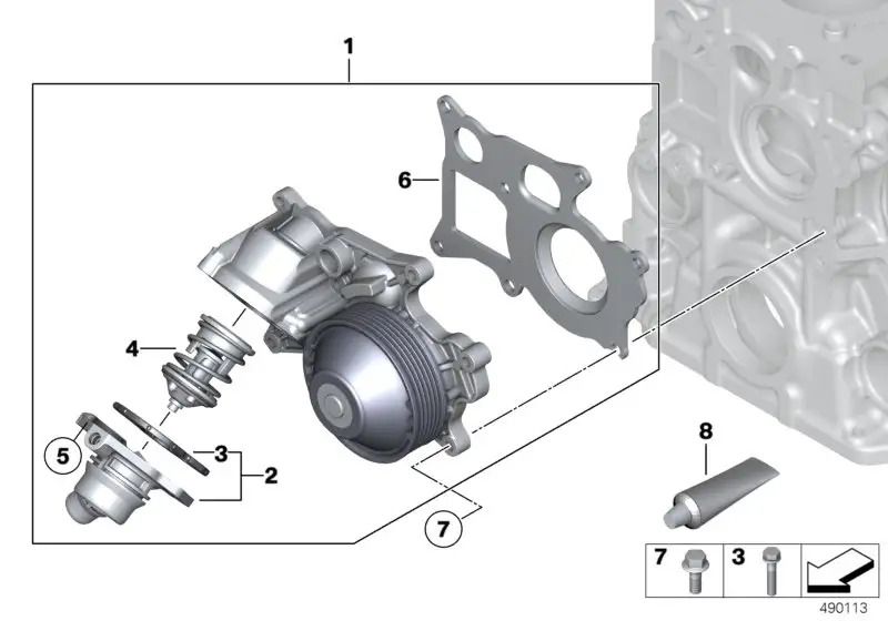 BMW Thermostat F10 F11 F15 F20 F21 F22 F23 F25 F26 F30 F31 F32 F3