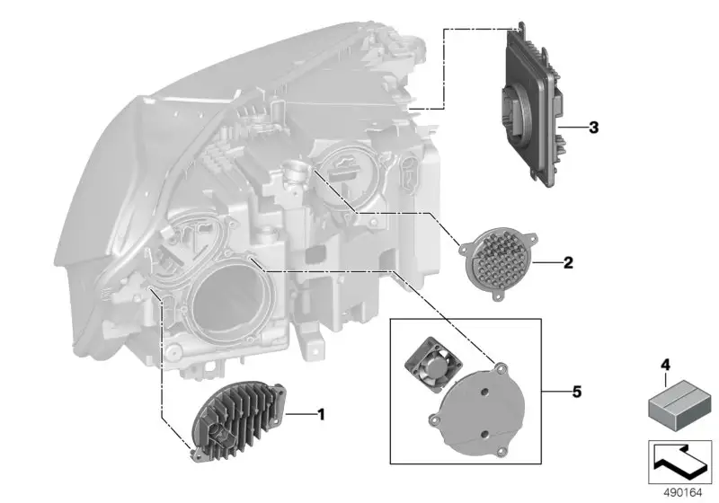 BMW LED Modul Tagfahrlicht F95 F96 G05 G06 G07 63119477986
