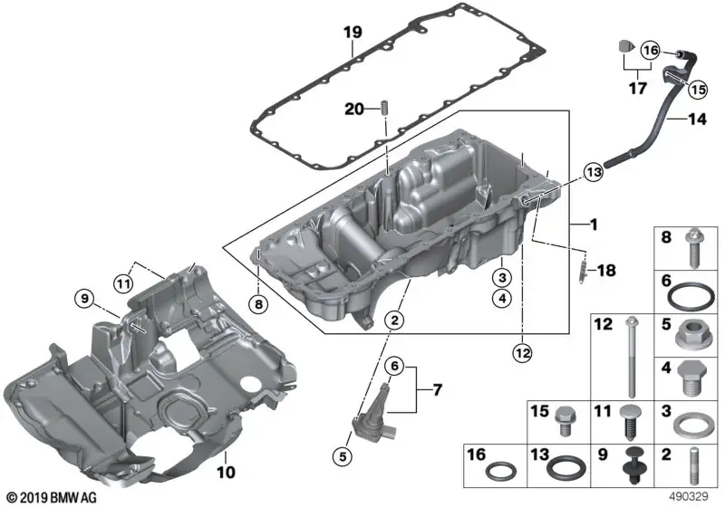 BMW Akustikabdeckung Ölwanne 11148587550 - Bildposition 10