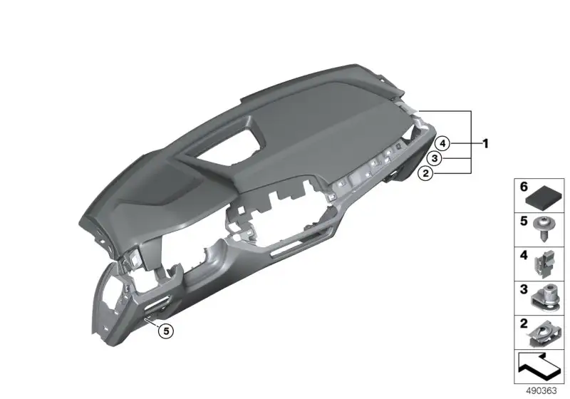BMW I-Tafel Sensatec Head-Up Display G06 51459891599