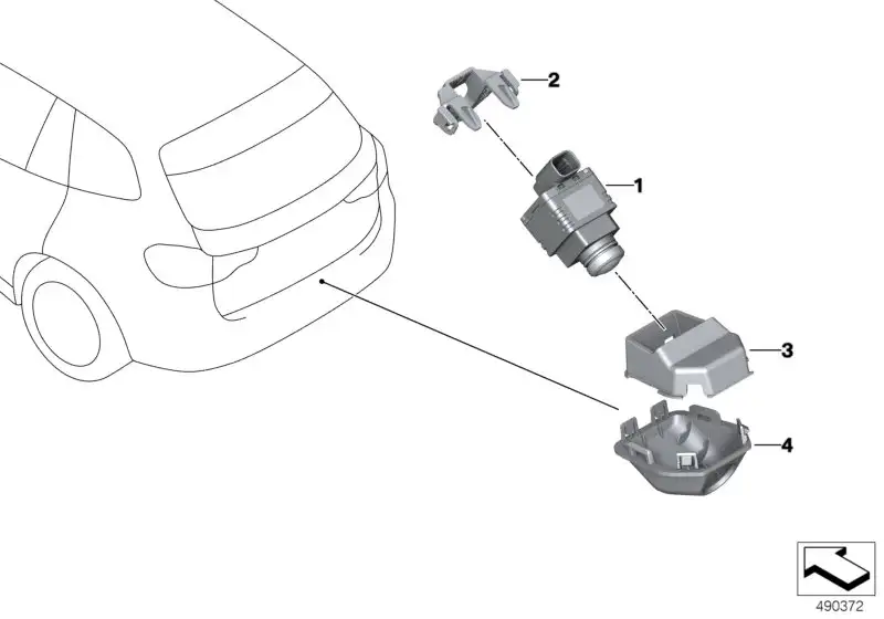 BMW Halter I-CAM Unterteil F97 F98 G02 51127488293