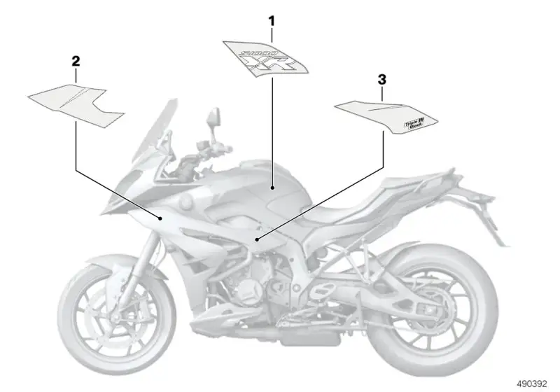 BMW Dekor vorne rechts K49 51148396668