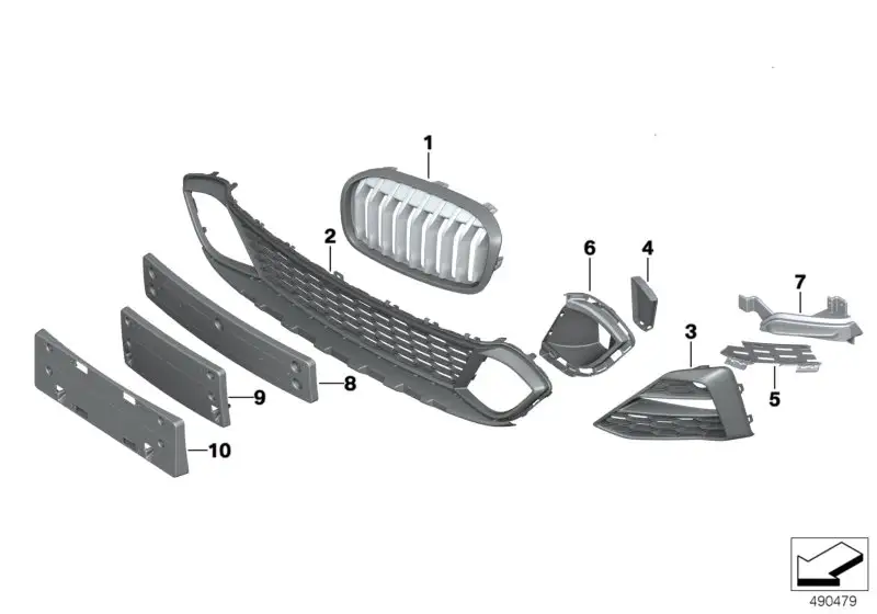 BMW Abdeckung Bremsluftkanal links F45 F46 51118073883