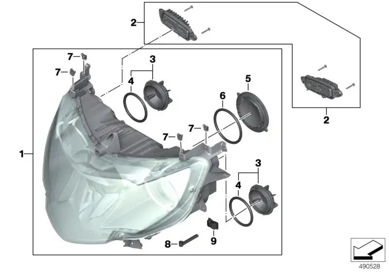 BMW Aktiv Xenon-Scheinwerfer 63128546425