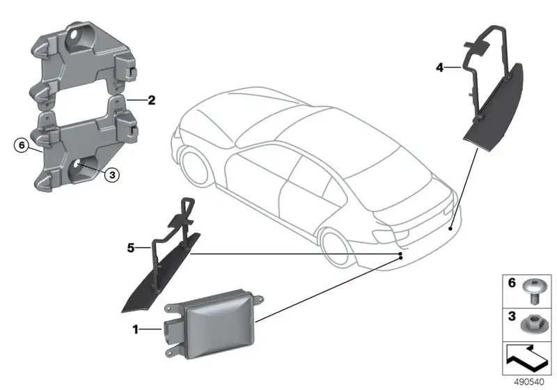 BMW Abschirmung rechts F34 66326798974 - 3er F34