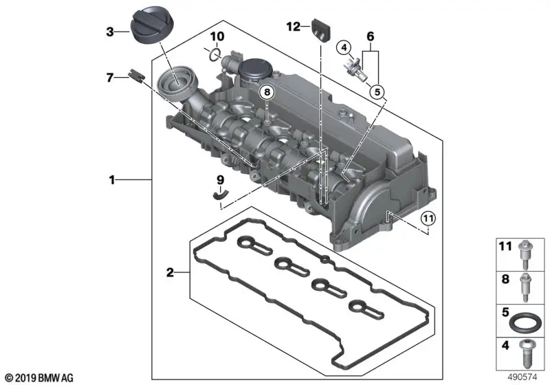 BMW ASA-Schraube 11128594093 - Bildposition 08