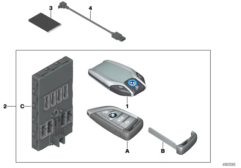 BMW Display Key 66128715617