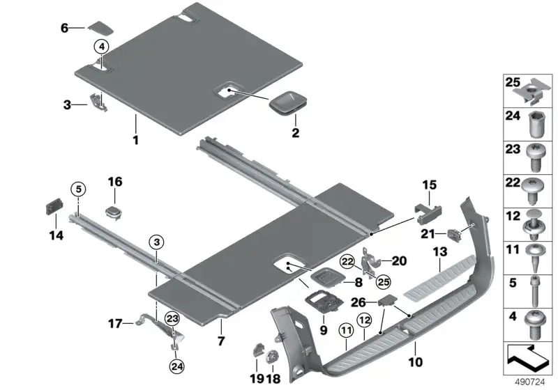 BMW Einleger links G31 51476999985