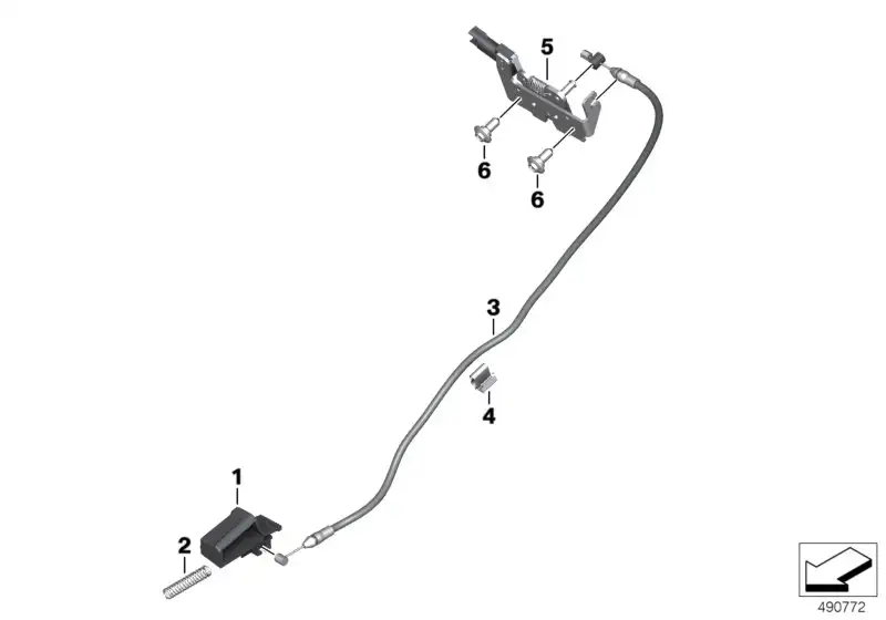 BMW Feder K08 K09 51258566926