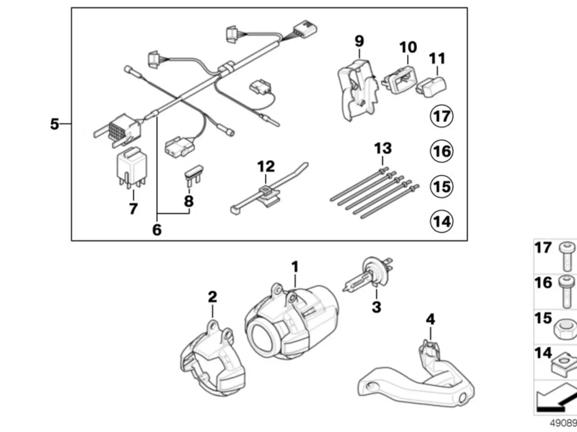 BMW Kabelbinder mit Halter E46 E52 E53 E60 E61 E63 E64 E65 E66 E70 E71 E72 E81 E82 E83 E84 E85 E86 E87 E88 E89 E90 E91 E92 E93 F01 F02 F04 F06 F07 F10 F11 F12 F13 F15 F16 F20 F21 F25 F26 F30 F31 F32 F34 F39 F44 F45 F46 F48 F85 F86 F90 F92 F93 F95 F96 G01