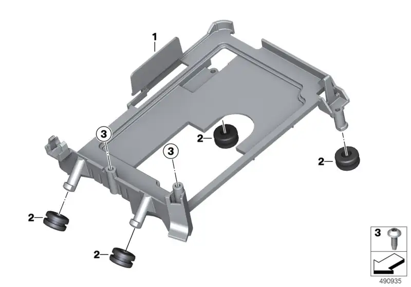 BMW Halter Steuergerät K50 K51 K52 K53 K54 61358404153