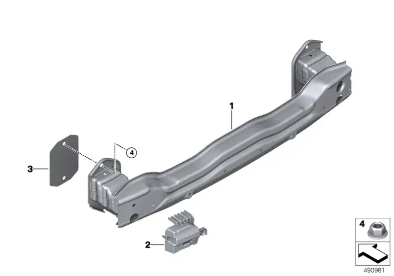 BMW Stossabsorber hinten links F98 G02 51118099945