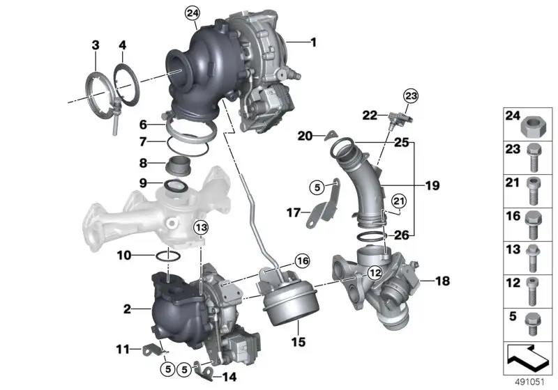 BMW Turbolader F39 F48 11658513586 - Bildposition 02