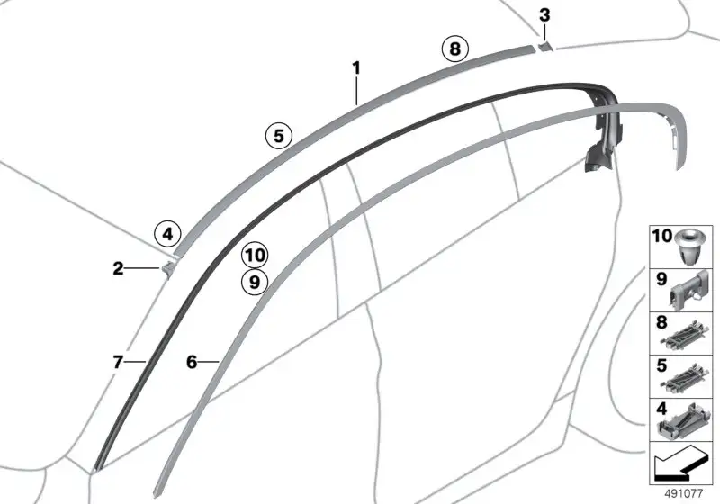 BMW Abdeckkappe grundiert links 51138032689 - Bildposition 03