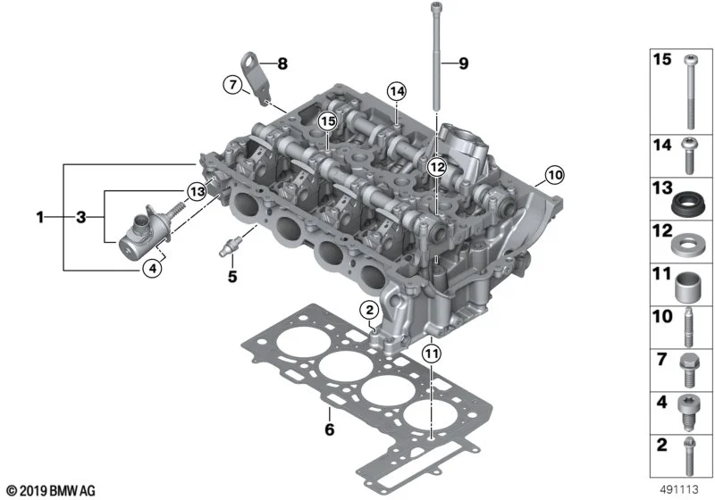 BMW Flachkopfschraube F20 F21 F22 F23 F30 F31 F32 F33 F34 F36 F39 F44 F45 F46 F48 F97 F98 G01 G02 G05 G06 G07 G11 G12 G14 G15 G16 G20 G21 G28 G29 M40i G30 G31 G32 I12 I15 F54 F55 F56 F57 F60 07149844207