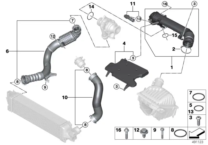 BMW Rohr F39 F20 F44 F45 F46 F48 F54 F55 F56 F57 F60 13718513942