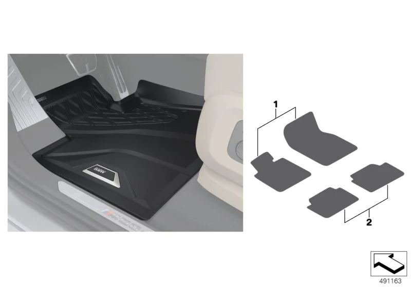 BMW Floor Liner hinten F95 G05