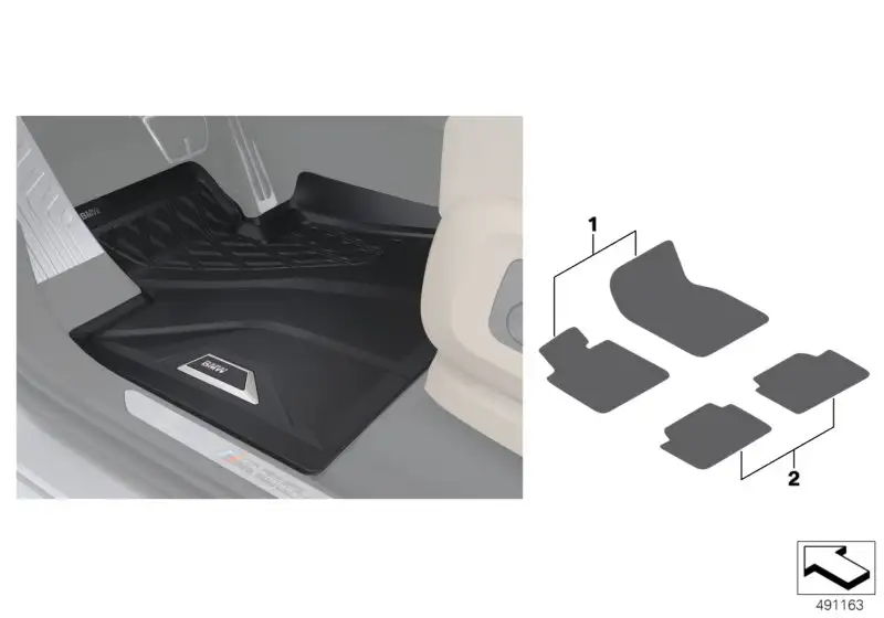 BMW Floor Liner hinten F95 G05