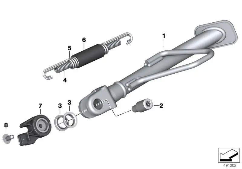 BMW Seitenstütze K08 K09 46538558220