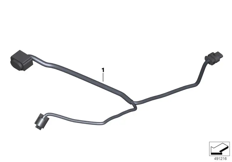 BMW Leitung Koffer links K61 61128354794