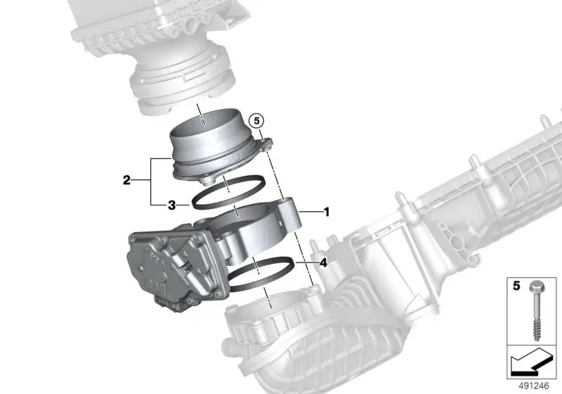 BMW Schlauchstutzen F90 F91 F92 F93 F95 F96 13547852405