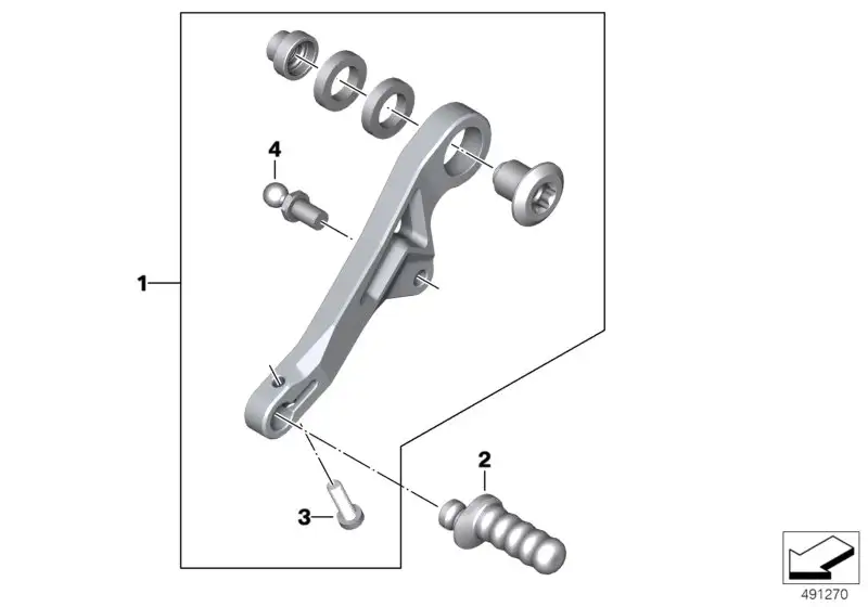 BMW Trittstück Schaltung K50 23418405796
