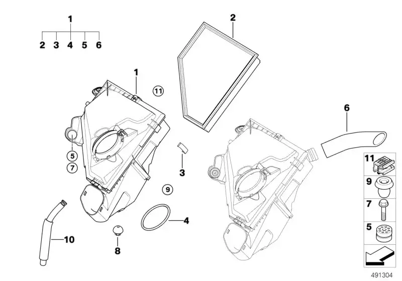 BMW Entkopplungselement E81 E82 E84 E87 E88 E89 E90 E91 E92 E93 1