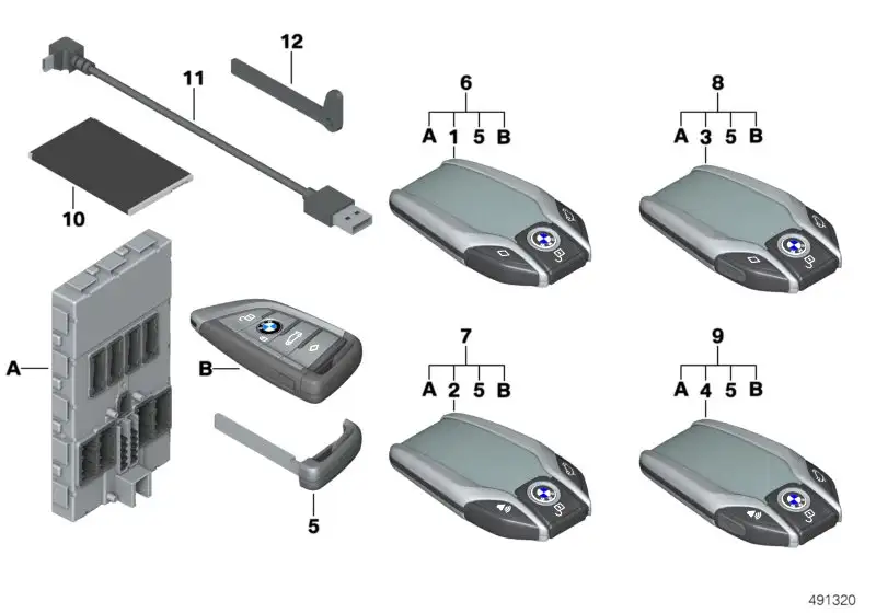 BMW BMW Display Key 66125A66289 - Bildposition 01