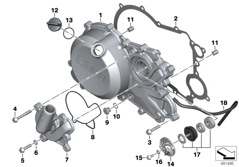BMW Formdichtung K02 K03 11138562773