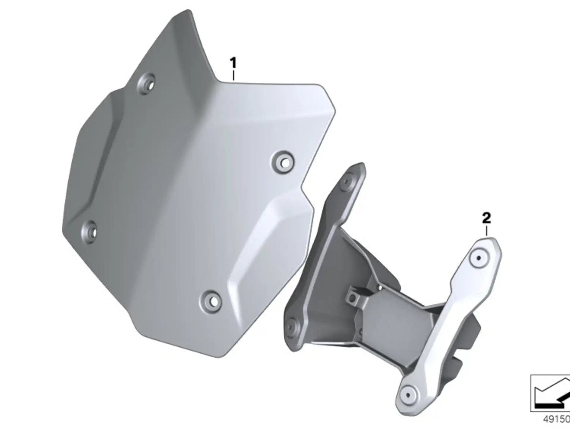 BMW Windschildhalter lang K80 K81 K82 46638564649