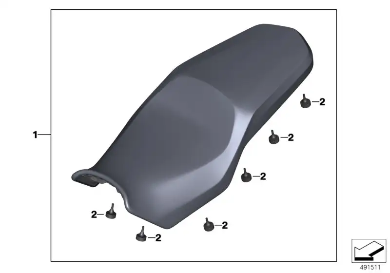 BMW Sitzbank K83 52539480746