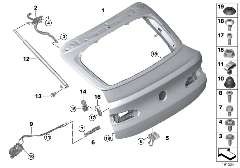 BMW Heckklappe F98 G02 41007486250