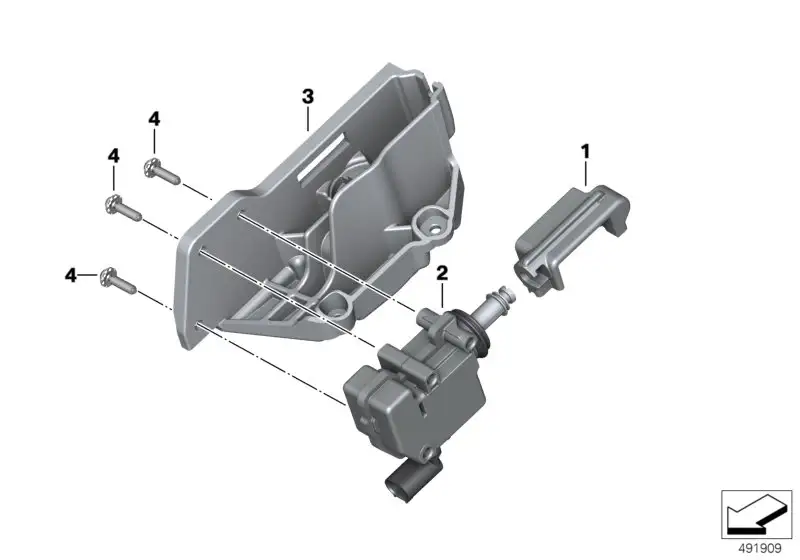 BMW Halter Stellmotor K08 K09 61318558633