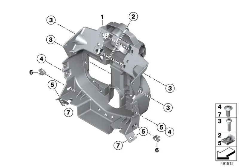 BMW Frontträger K80 K81 K82 46638564650