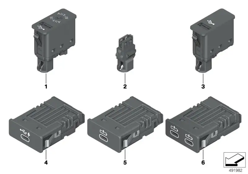 BMW USB Adapter F15 F16 F31 F32 F33 F34 F36 F39 F45 F46 F48 F80 F