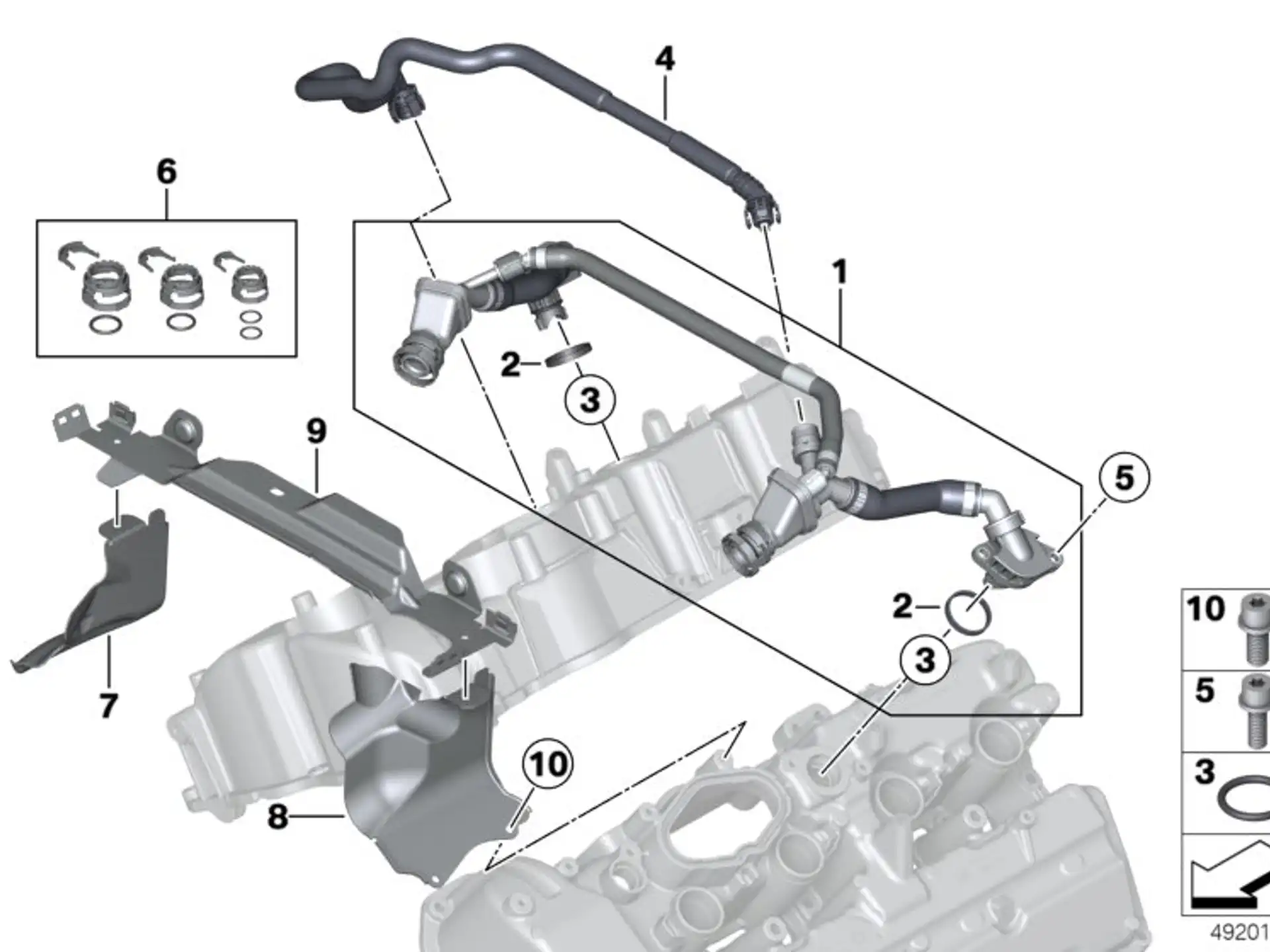BMW O-Ring F01 F02 F06 F07 F10 F11 F12 F13 F15 F16 F85 F86 G11 G12 G30 11157847364
