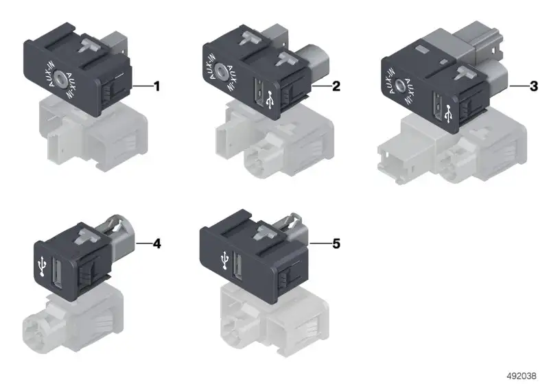 BMW USB Anschluss F20 F22 F23 F30 F31 F32 F33 F34 F36 F82 F83 F87