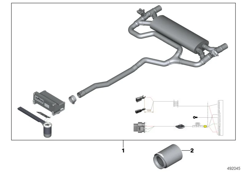 MINI Klappenschalldämpfersystem JCW Countryman F60