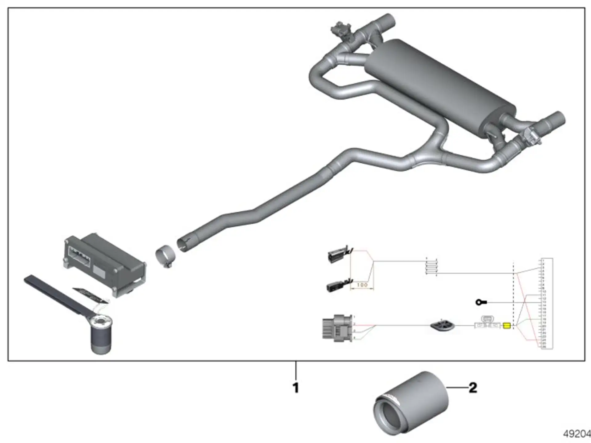 MINI Klappenschalldämpfersystem JCW Countryman F60